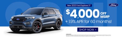 Get $4,000 off plus get 1.9% APR financing for 60 months!