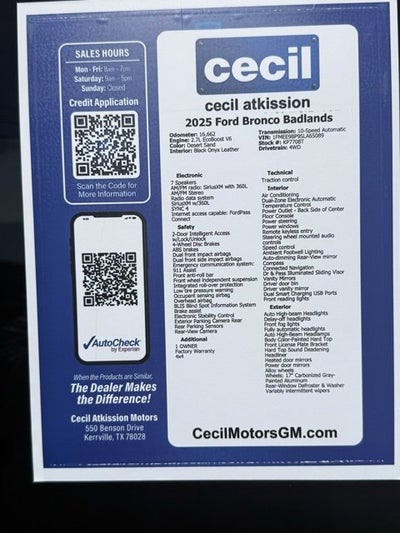 2025 Ford Bronco Badlands