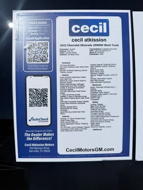 2023 Chevrolet Silverado 2500 HD WT