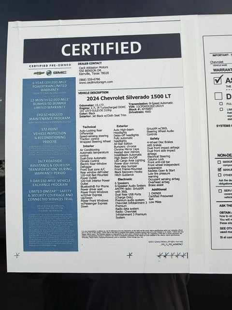 2024 Chevrolet Silverado 1500 LT (2FL)