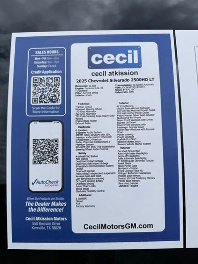 2025 Chevrolet Silverado 2500 HD LT