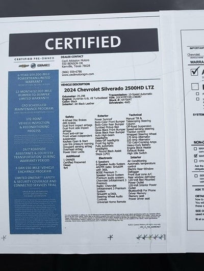 2024 Chevrolet Silverado 2500 HD LTZ