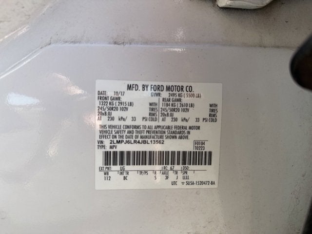 2018 Lincoln MKX Reserve