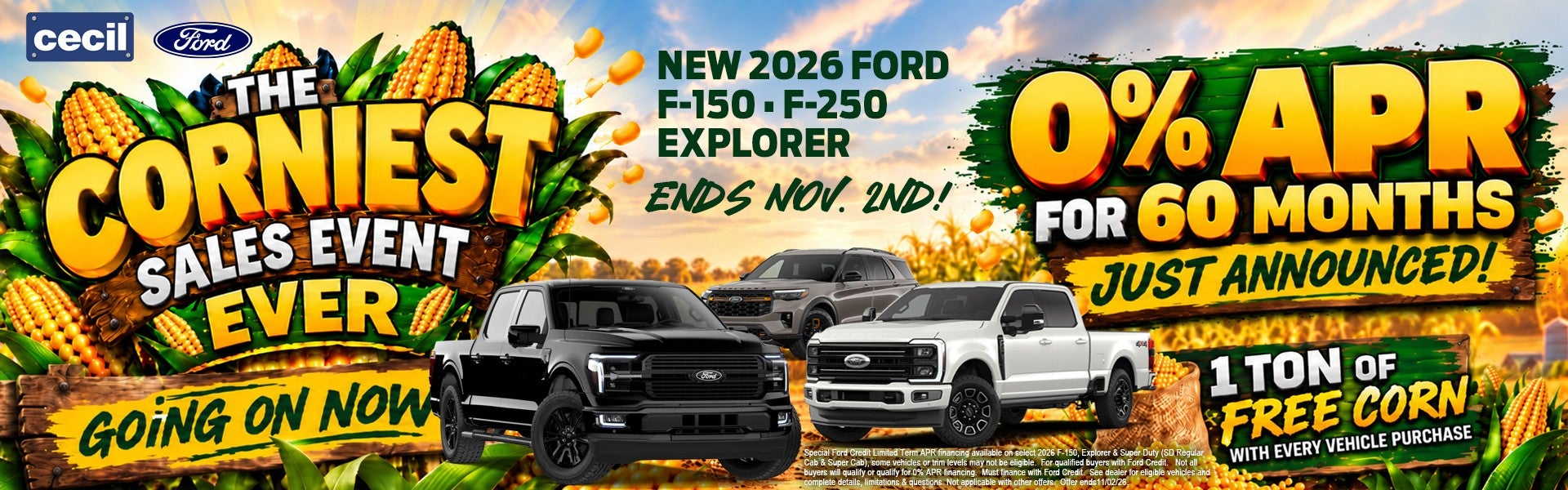 2026 Ford F-150, F-250 Explorer