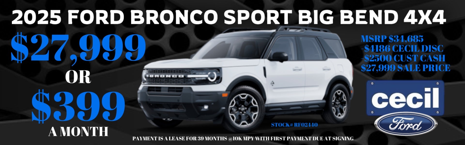2025 Ford Bronco Sport big Bend