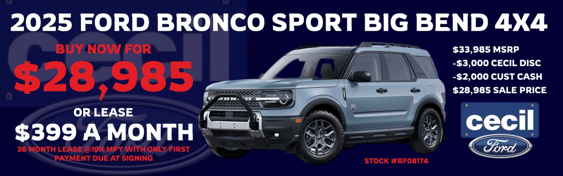 2025 ford bronco sport big bend 4x4